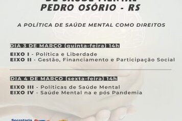 Prefeitura promove Conferência de Saúde Mental