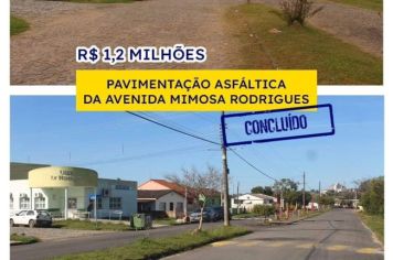 CONCLUÍDA A PAVIMENTAÇÃO ASFÁLTICA DA AVENIDA MIMOSA RODRIGUES