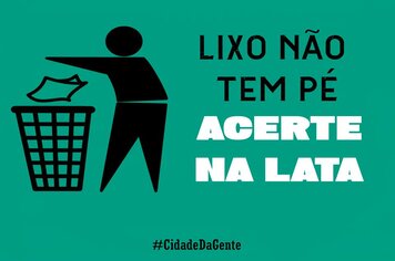 Não jogue lixo na rua! Você está sujeito a multa