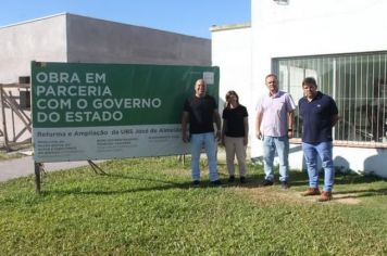 PREFEITO E VICE VISITAM AMPLIAÇÃO DA UBS JOSÉ LEITE
