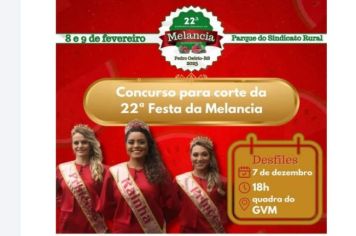 13 meninas de Pedro Osório se inscreveram no concurso para a corte da 22ª Expofesta Regional da Melancia e 13ª Feira Regional da Agricultura Familiar.