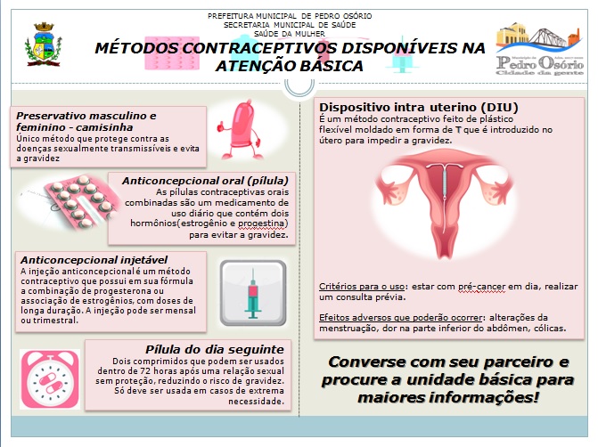 Secretaria de Saúde prepara programa de método contraceptivo nas Unidades