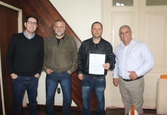 Visita dos vereadores de Sentinela do Sul, Bruno Trescastro (MDB) e Gerson Dias (PSDB)