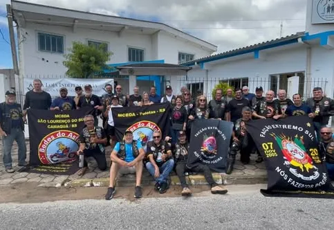 Ação solidária do motogrupo Bodes do Asfalto ao Lar São Francisco de Assis.